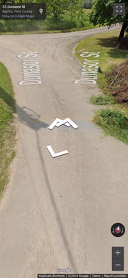 Hungary clue: Blue google car generation 4