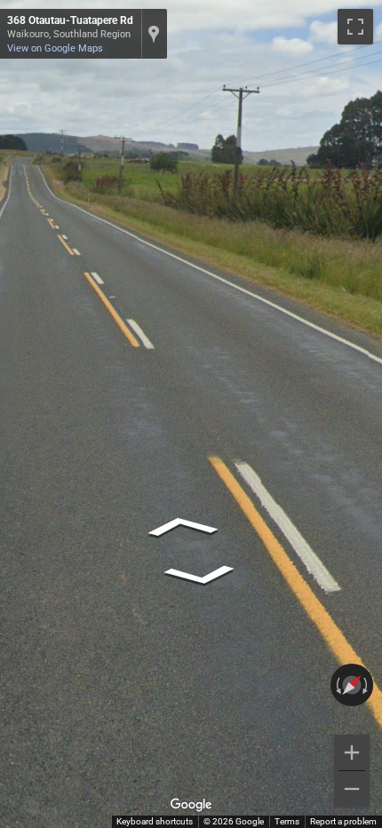 New Zealand road lines showing both white and yellow markings on an asphalt surface.