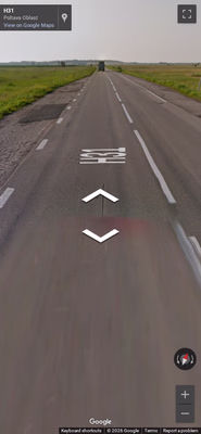 Ukraine clue: Red Street View Car
