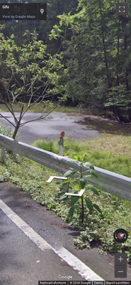 Japan clue: Bollard with orange circle