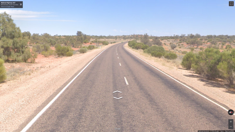 Australian Road Lines — how it looks in GeoGuessr