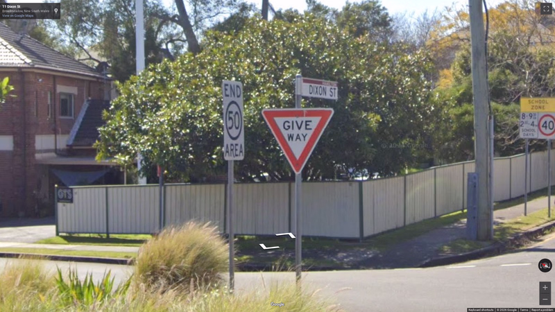 Australian Give Way Signs — how it looks in GeoGuessr