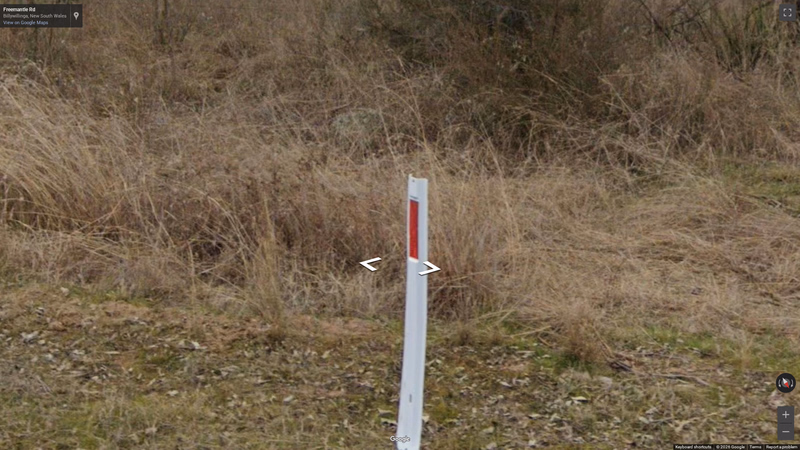 Flat white bollard