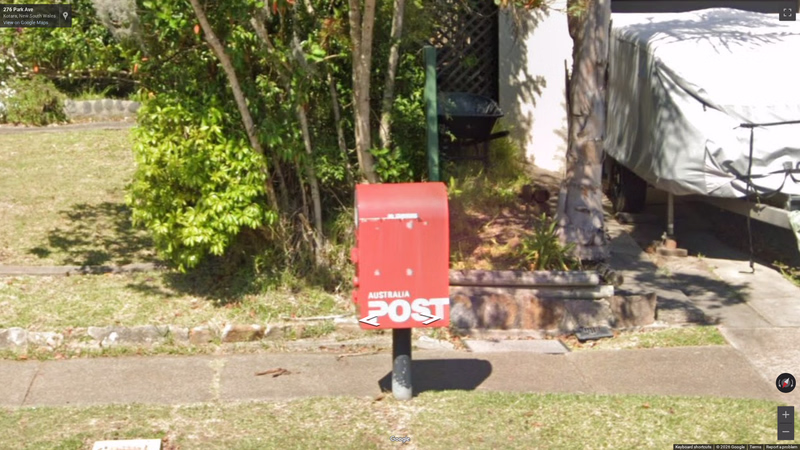 Australian Mailboxes — how it looks in GeoGuessr