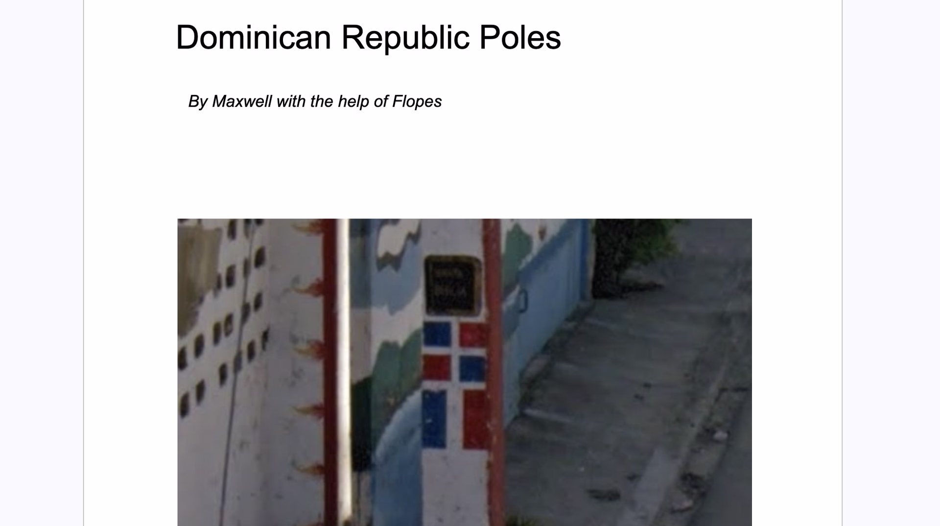 Dominican Republic Poles