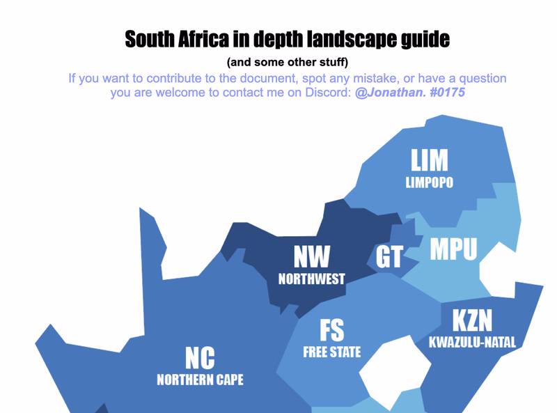 South Africa landscape guide