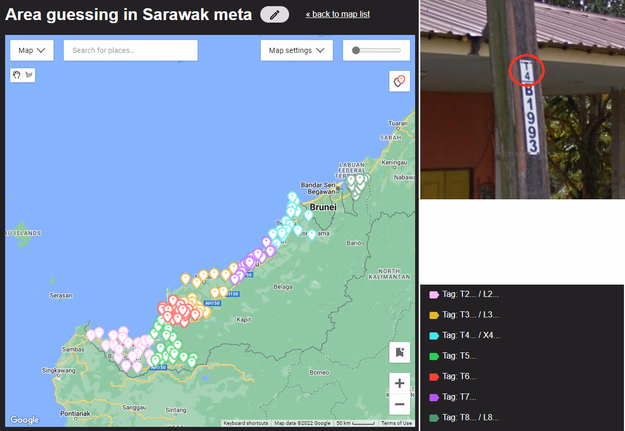 Sarawak pole numbers