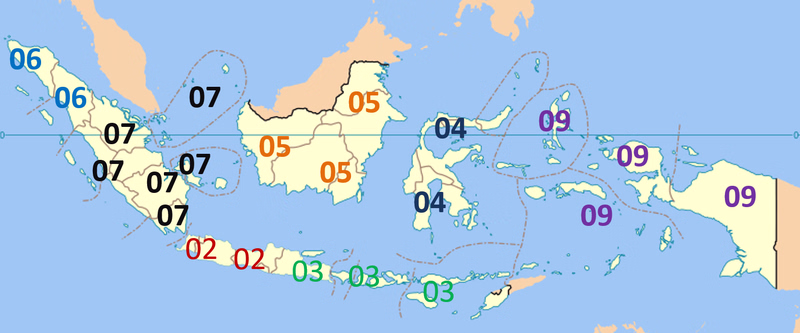 Indonesia phone codes