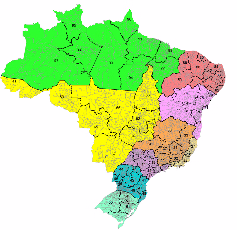 Brazil Area Codes
