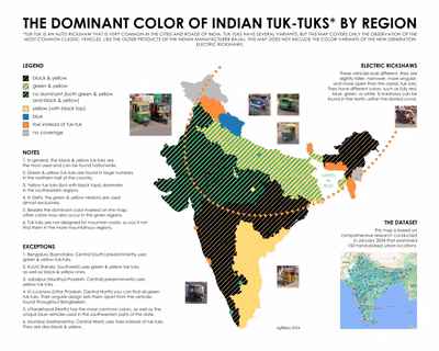 India Tuk-Tuks Color Guide