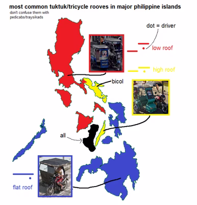 Most common tuk-tuks in Philippines