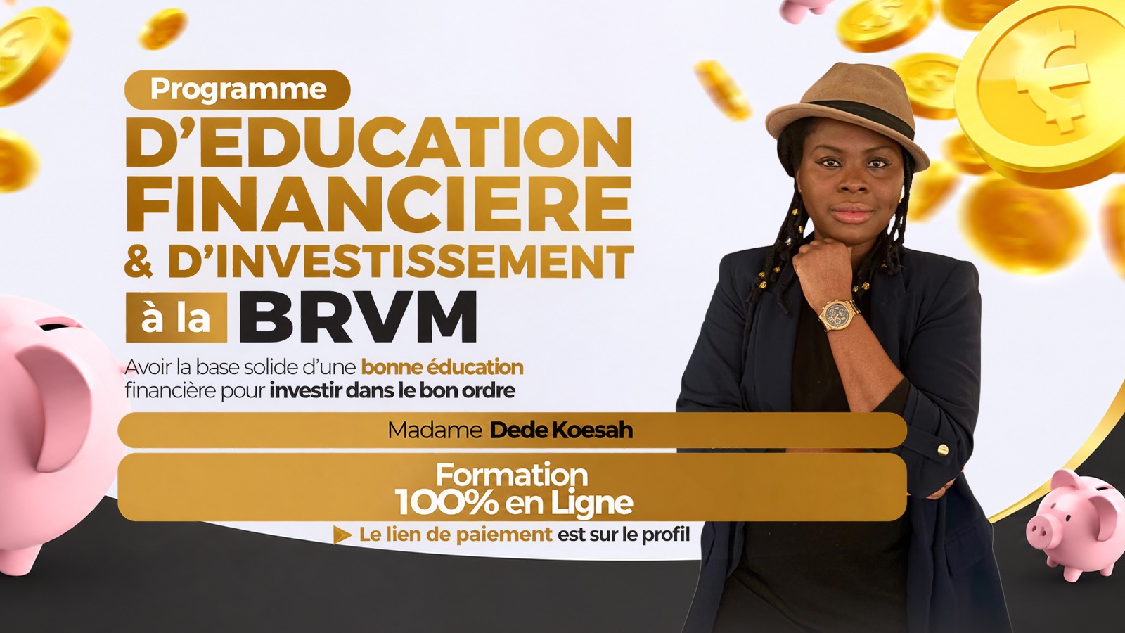 Programme d'éducation financière Mission Million avec Dede Koesah
