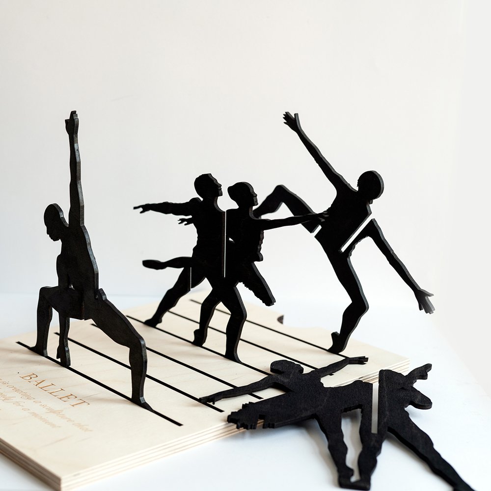 Escultura madera Ballet-0