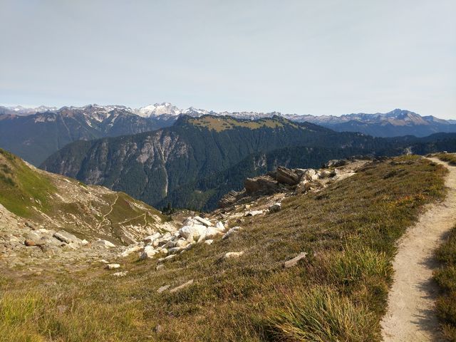 A beautiful lunch spot, at the top of the first climb.