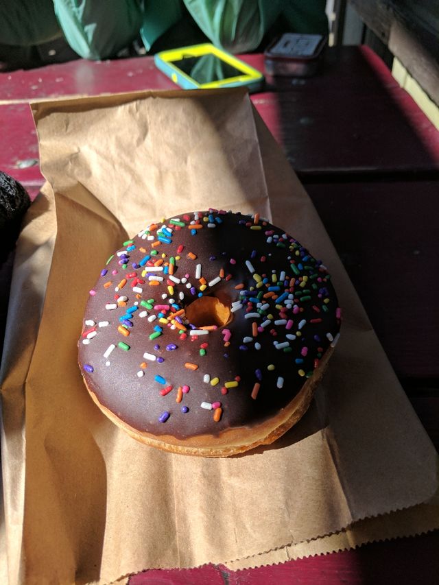 Oh, and second breakfast consisting of donuts.