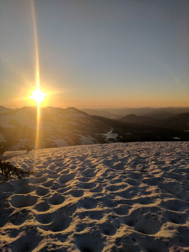 Sunset on Dicks Pass