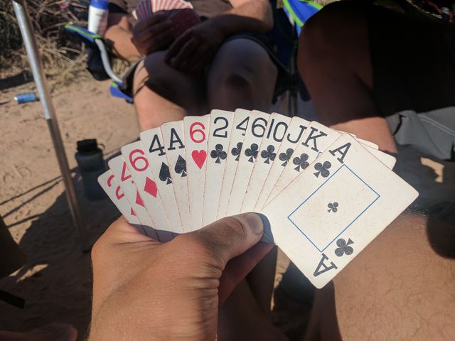 Look at this perfect "nil" hand, totally ruined by that damn Ace