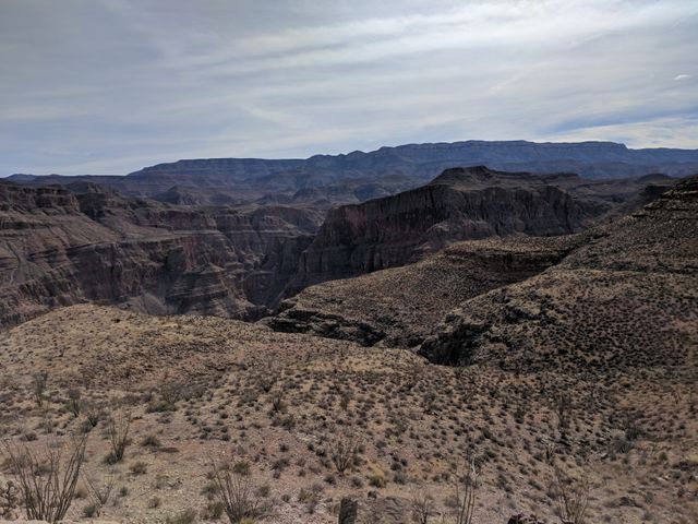 Looking out over the landscape (almost to the top)