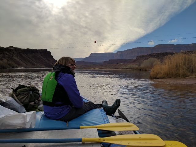 Taking the very short float from the ramp to Boatman's Camp