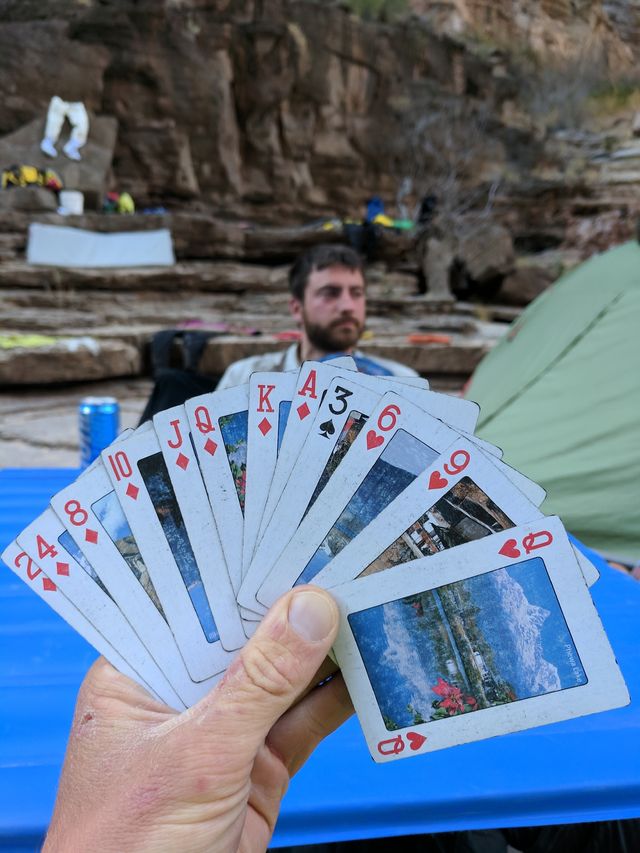 Nick wanted to show off his shoot-the-moon hand