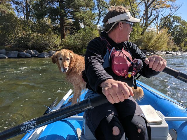 Boating and fishing with Charlie