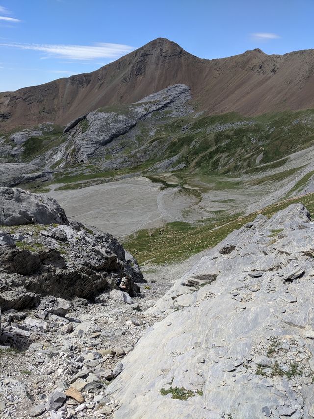 And scrambling down-climbs like this one