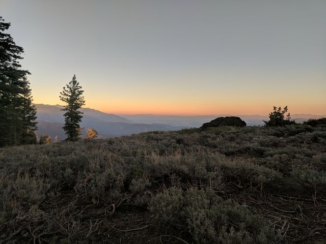 A bunch of cities are down there, somewhere.