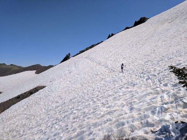 Traversing across sun cups!