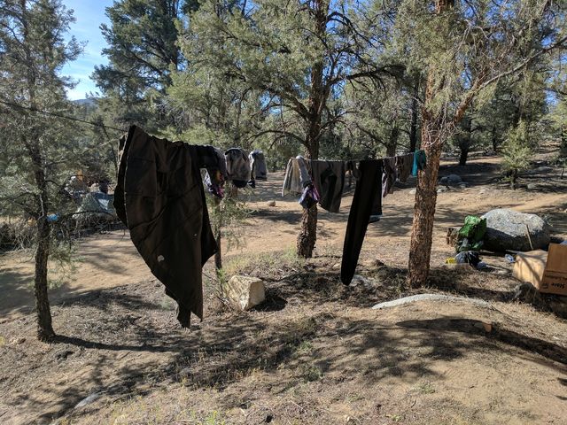 Drying our clean clothes <3