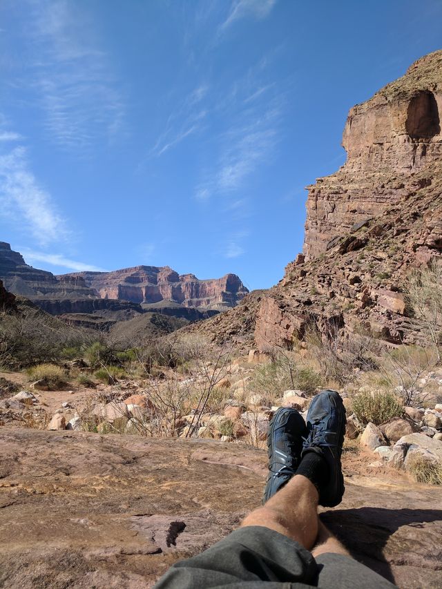 Relaxing in the backcountry