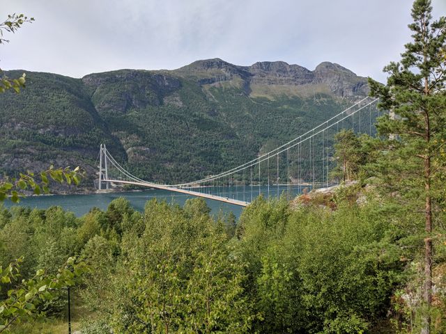 Longest suspension bridge, or so I've heard?