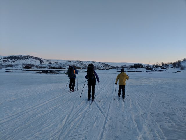 Picturesque twilight trek