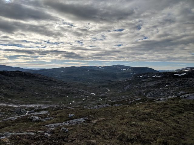 Looking back towards Hardanger fjord