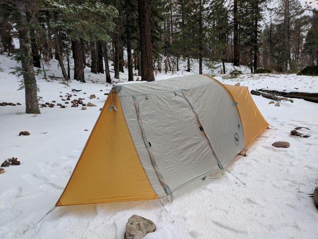 Snow camping!