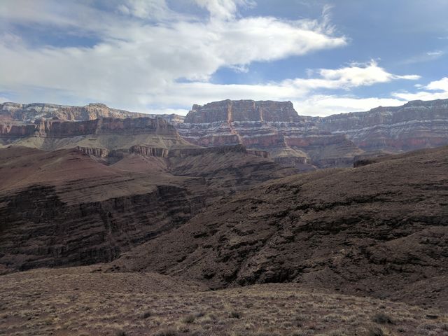 There's still snow on the rim!