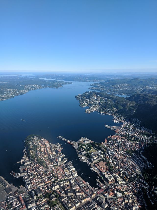 Flying into Bergen