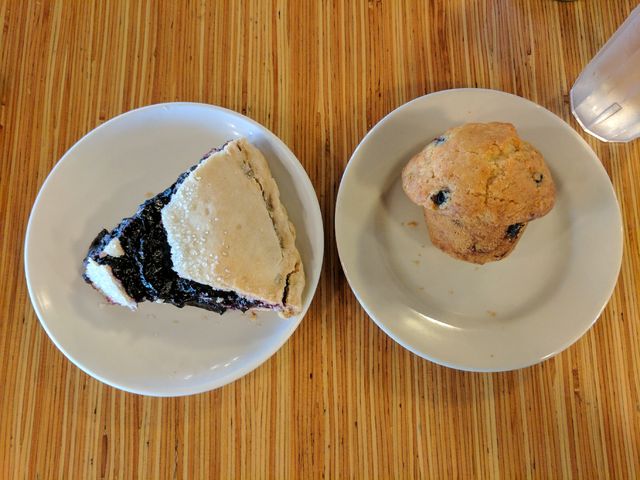 And then more pie. And a muffin.