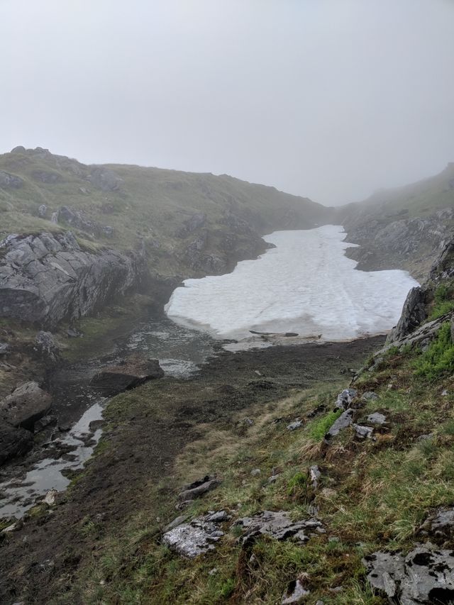 I did see some snow though -- in July!