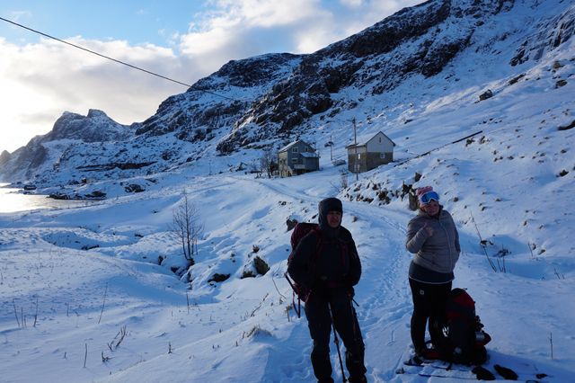 About to start the climb up the pass to Bunnes Beach