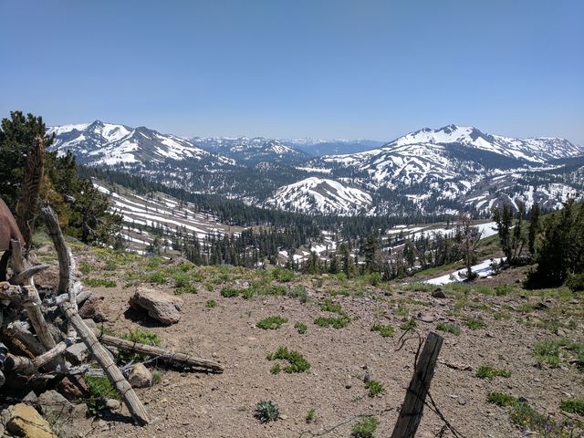 View from the top of the highest pass today