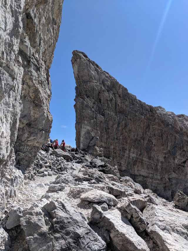 This vantage point helps hide the mobs of tourists