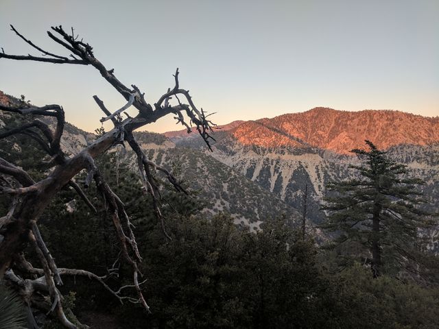 Sunset on some mountain whose name I forget.