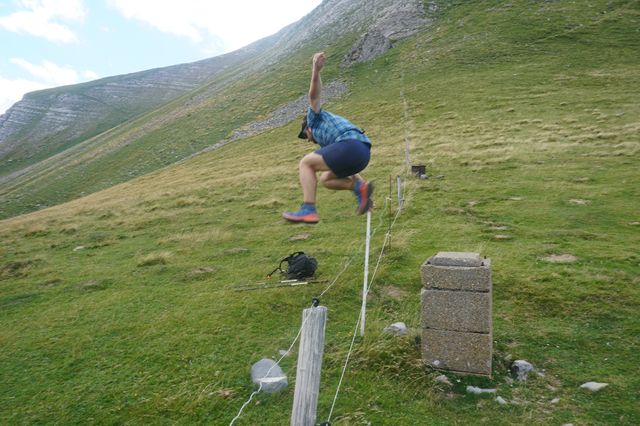 We literally had to jump electric fences