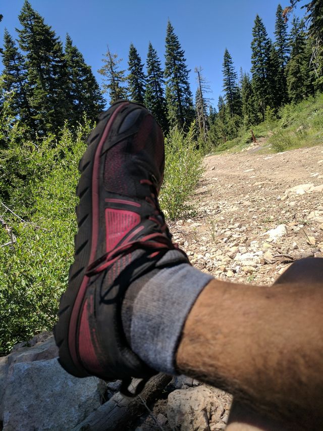 I bought new kicks in Tahoe -- I'm hoping these get me through Oregon