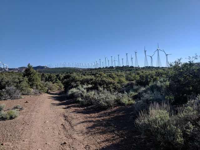 Maybe the last windmills on the trail :-(