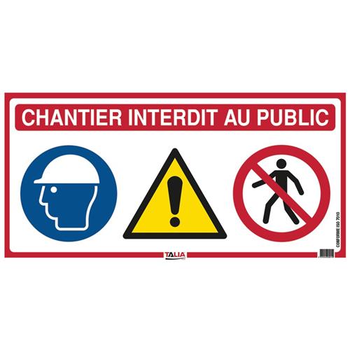 Signalétique complète pour fixer à l‘entrée de vos chantiers. sérigraphie 4 couleurs sur pp alvéolaire blanc. 400 g/m2. 2 modèles : sans repiquage ou avec repiquage du logo et des coordonnées société.
norme en iso 7010