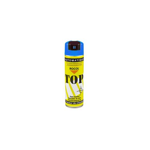 Top automatique bleu
traceur de chantier avec capot de sécurité
automatique
caracteristiques principales
• peinture solvantée de base acrylique
• capot ergonomique
• peinture au fort pouvoir couvrant et définitif
• marquage extrêmement précis grâce à son jet bâton
• traçage sur surface sèche ou humide
• séchage rapide
• 9 couleurs dont 5 fluorescentes :
• blanc, jaune, rouge, orange, vert, bleu, rose, marron, violet
domaines d’application
• signalisation et marquage :
• btp
• maçons
• paysagistes…