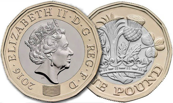  New 1 pound (1 pound) coin 