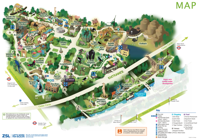 london zoo journey planner