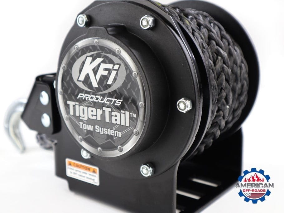 KFI Products TigerTail Sistema Di Traino Per UTV, Acciaio 3/16″ Con Corda 5,4 Kg, Gancio Autobloccante, Fatto In USA - 5
